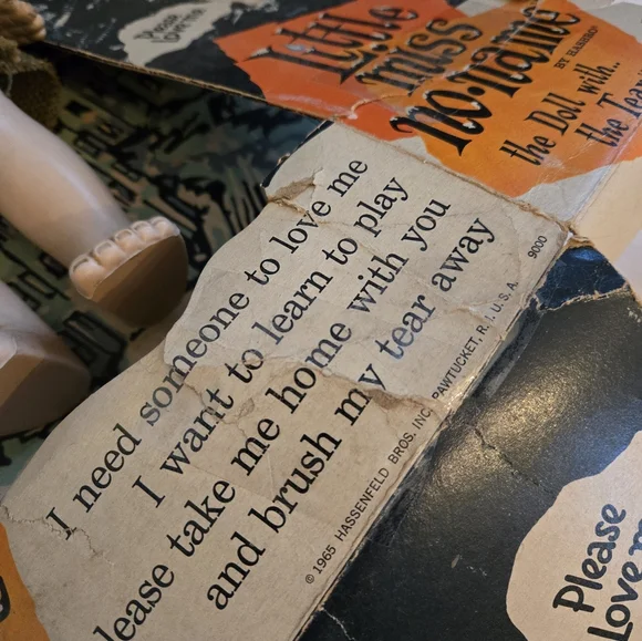 RARE 1965 vintage Hasbro Little Miss No Name Doll with Box - Picture 9 of 13